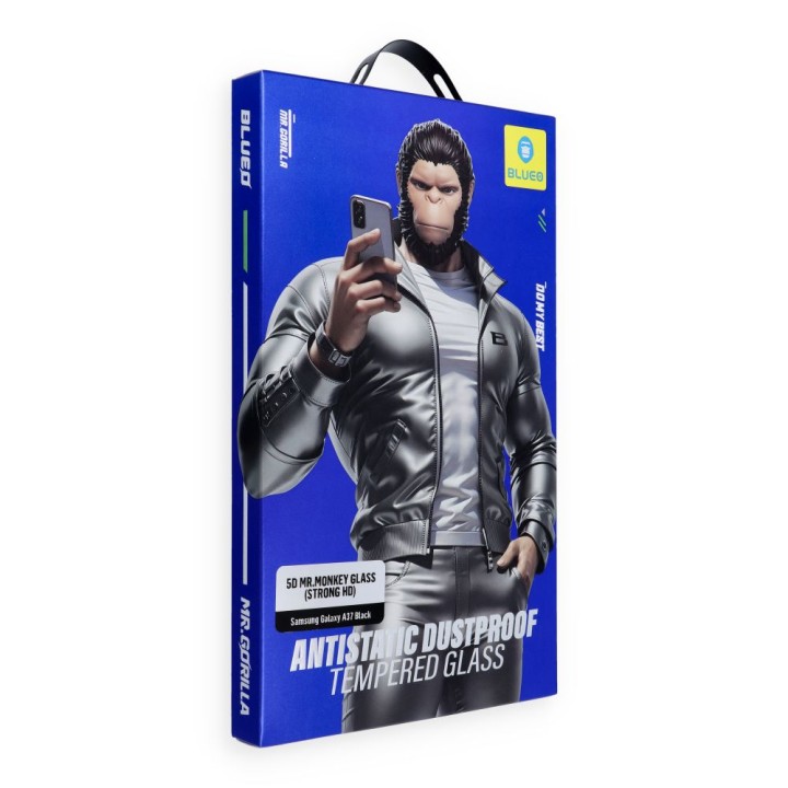 Tempered glass 5D for iPhone 18 PRO MAX Mr. Monkey Glass (Anti-Static Strong HD) black