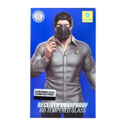 Загартоване скло 5D для iPhone 18 PRO MAX Mr. Monkey Glass (Large Arc Edge Strong Dustproof) чорне