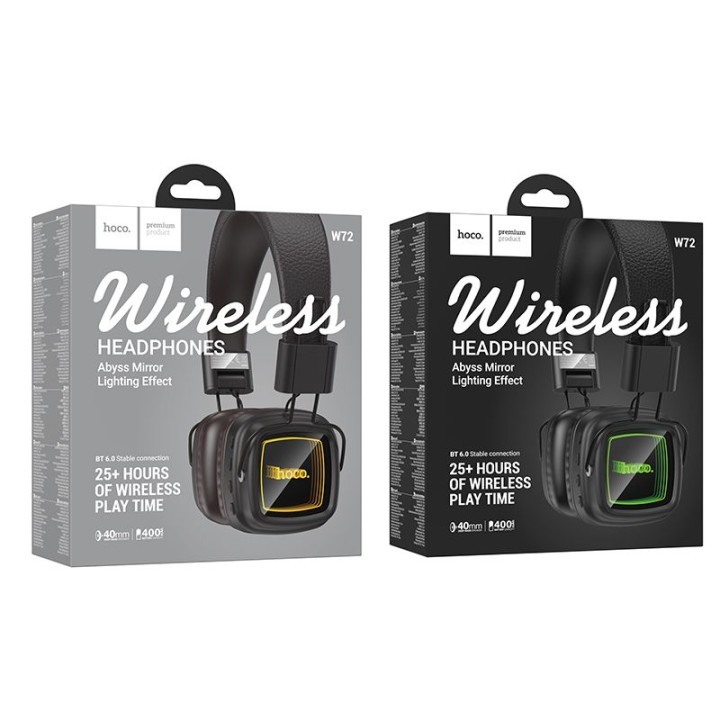 Wireless on-ear headphones Hoco W72 brown