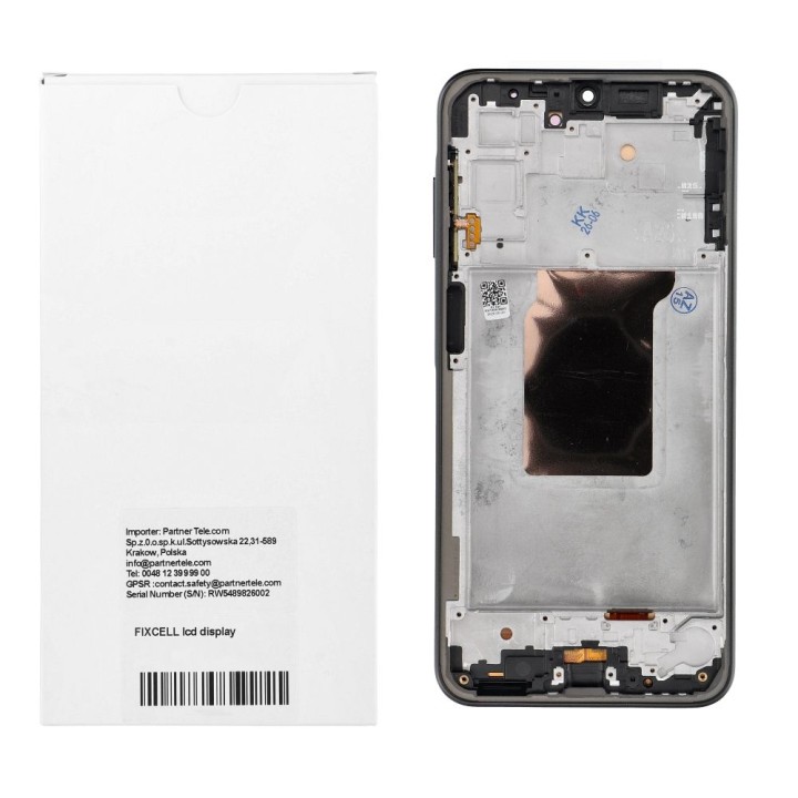 REWA LCD display for SAMSUNG A26 OLED black with frame