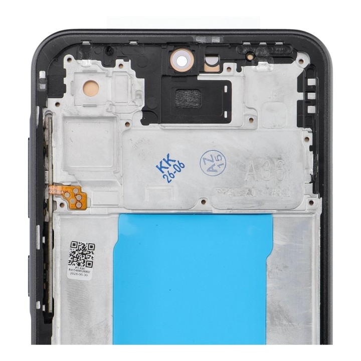 REWA LCD display for SAMSUNG A36 OLED black with frame