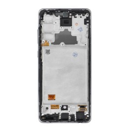 REWA wyświetlacz LCD do SAMSUNG A72 4G OLED czarny z ramka