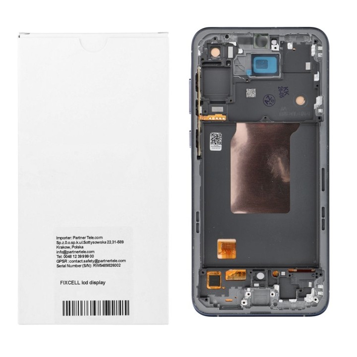 REWA дисплей LCD для SAMSUNG A55 OLED черный с рамкой
