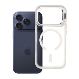 Etui na iPhone 18 Pro / 17 Pro Forcell F-Protect Shadow Stand Premium zgodne z MagSafe srebrne 0INT