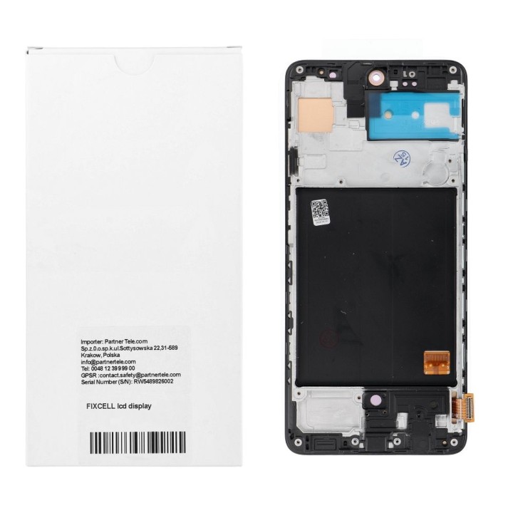 REWA дисплей LCD для SAMSUNG A51 4G OLED черный с рамкой