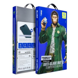 Загартоване скло 5D для iPhone 18 PRO Mr. Monkey Glass чорний (Anti-Glare Strong Matte)