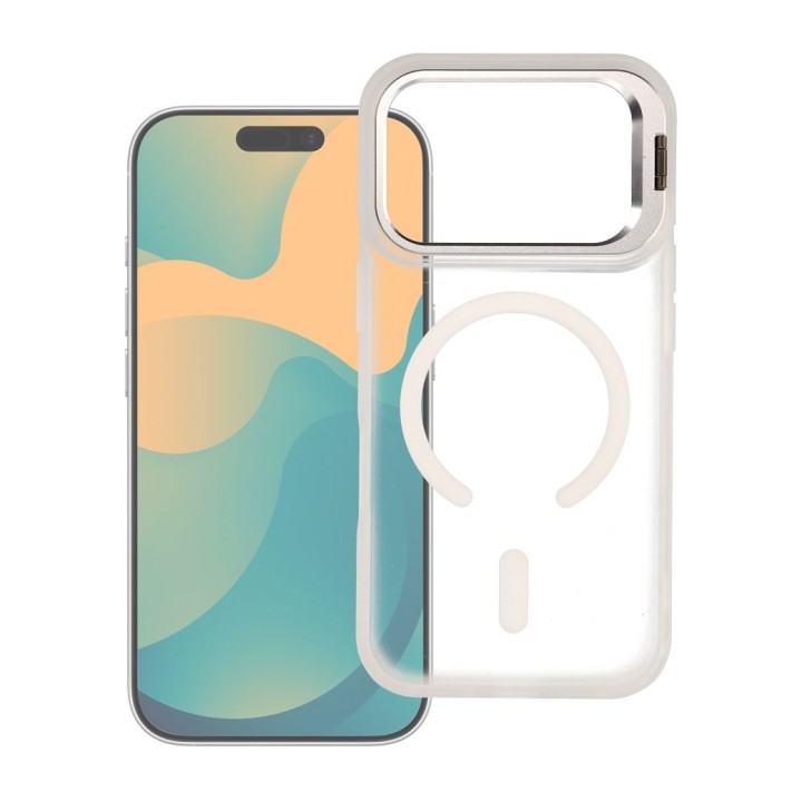 Чехол для iPhone 18 Pro Max / 17 Pro Max Forcell F-Protect Shadow Stand Premium совместимый с MagSafe серебристый 0INT