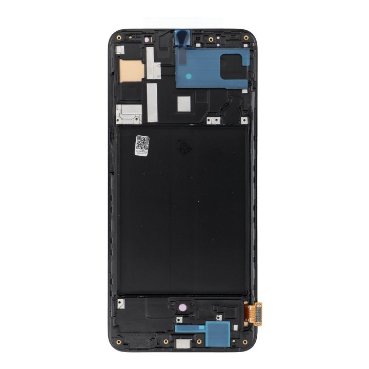REWA LCD display for SAMSUNG A70 OLED black with frame