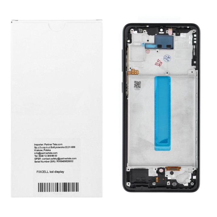 REWA LCD display for SAMSUNG A33 5G OLED black with frame