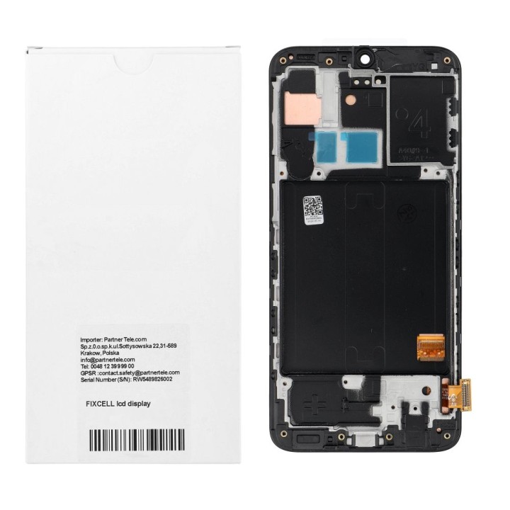FIXCELL LCD дисплей для SAMSUNG A40 AMOLED с рамка (восстановленный)
