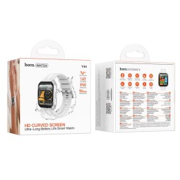 Smartwatch 1,83" IP68 z funkcją rozmowy Hoco Y44 srebrny