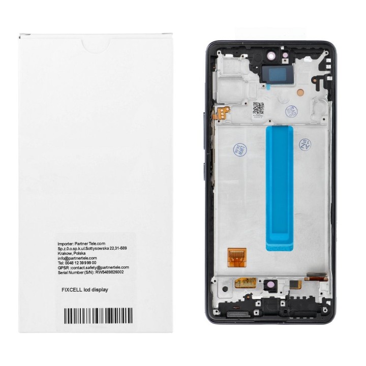 REWA LCD display for SAMSUNG A53 5G OLED black with frame