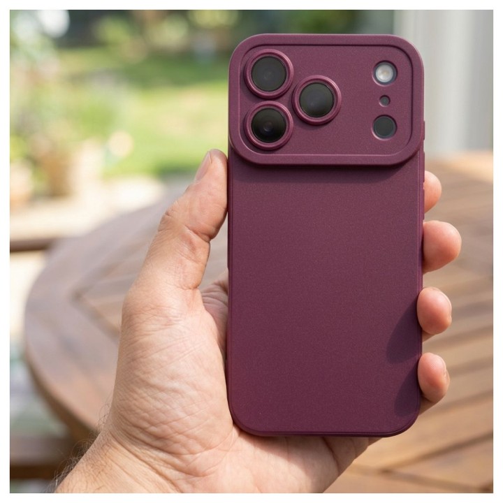 Case for iPhone 18 Pro / 17 Pro Matt 2.0 burgundy