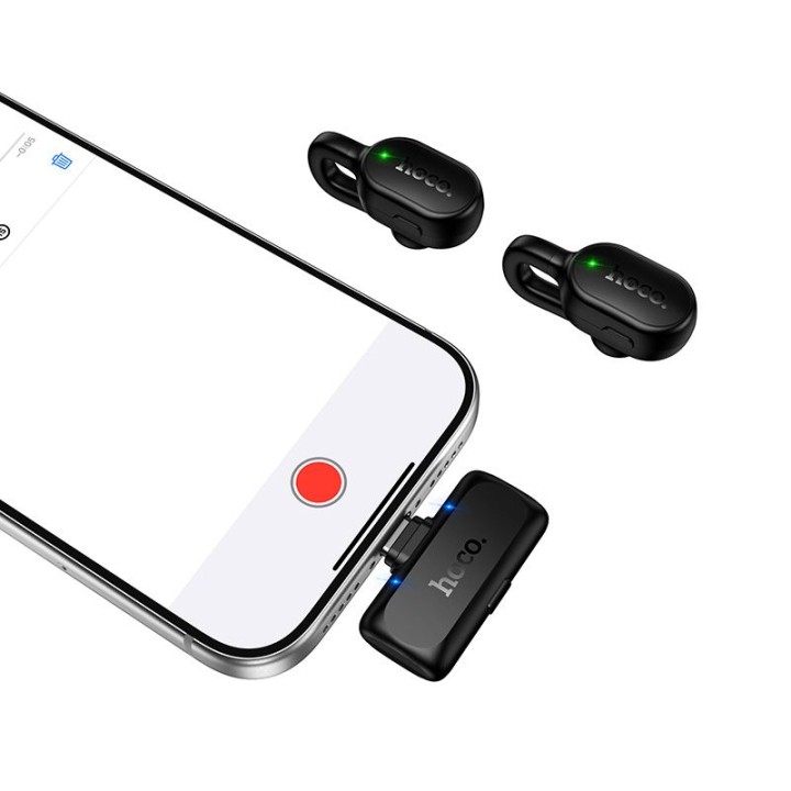 Lavalier microphone wireless USB-C Hoco L27 black