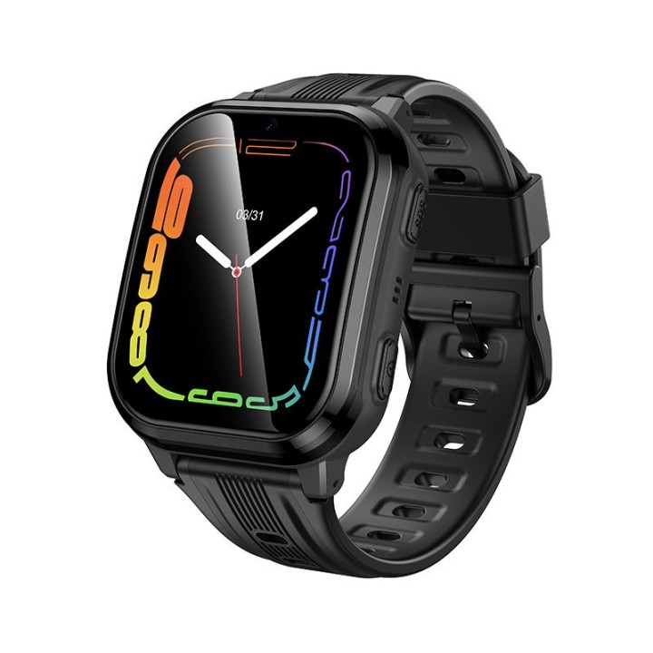 Смарт-часы для детей 1,69" 4G GPS с функцией звонков Hoco Y108 черные