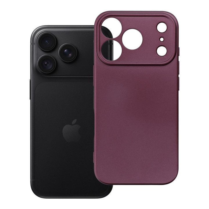 Чехол для iPhone 18 Pro / 17 Pro Metallic бордовый