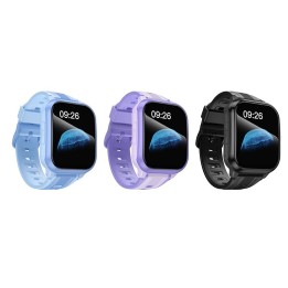 Smartwatch dla dzieci 1,69" 4G GPS z funkcją rozmowy Hoco Y108 fioletowy