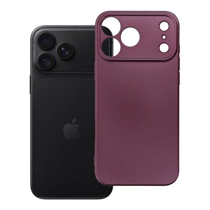 Чехол для iPhone 18 Pro Max / 17 Pro Max Metallic бордовый