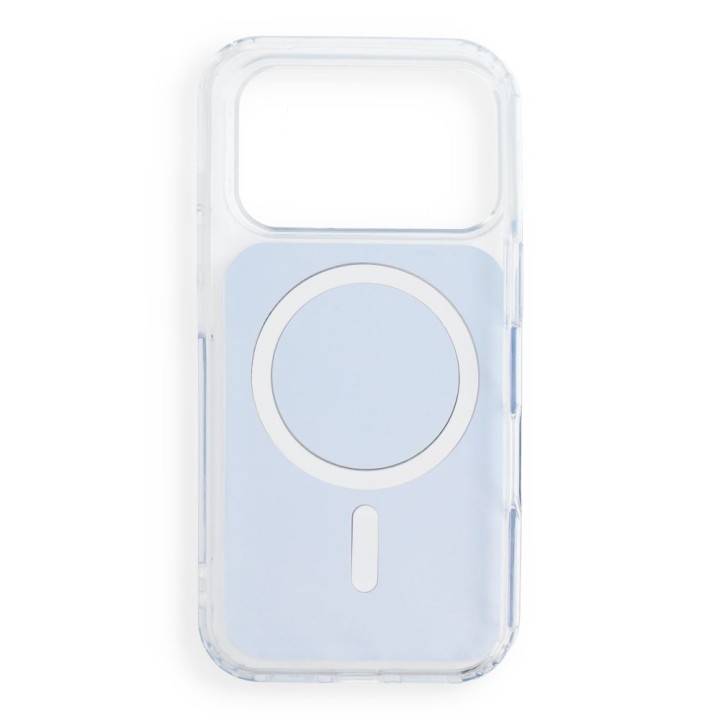Case for iPhone 18 Pro / 17 Pro Clear Fusion Mag Cover compatible with MagSafe light blue