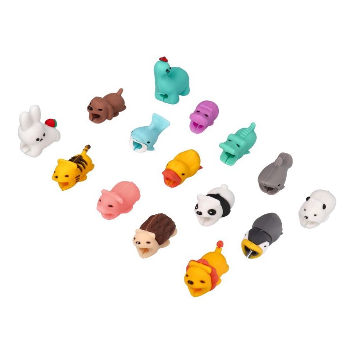 Silicone cable protector USB BLUE STAR Cable Pet cable cover (15 pcs)