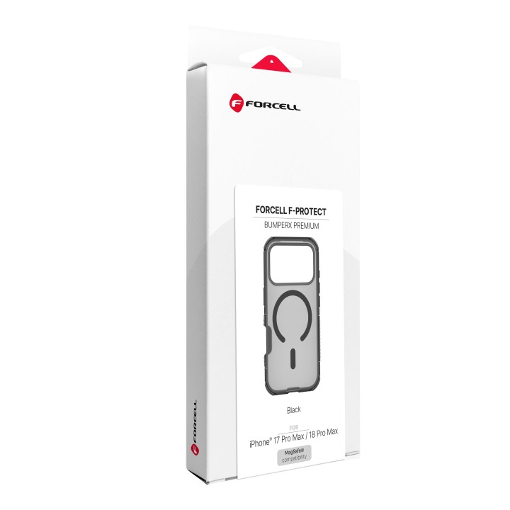 Чохол для iPhone 18 Pro Max / 17 Pro Max Forcell F-Protect BumperX Premium сумісний із MagSafe чорний 0INT