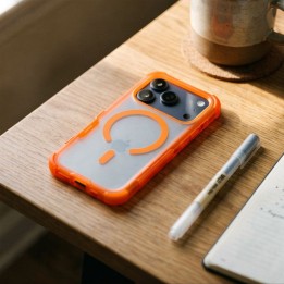 Case for iPhone 18 Pro / 17 Pro Forcell F-Protect BumperX Premium MagSafe compatible orange 0INT