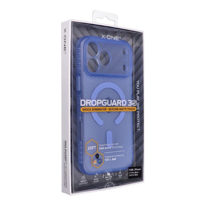 Etui X-ONE Dropguard 3S Shock Dominator kompatybilny z MagSafe do iPhone 18 Pro Max / 17 Pro Max jasnoniebieskie 0INT