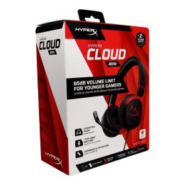 Headphones wired on-ear Jack 3,5mm with microphone for kids HyperX Cloud Mini Kids black