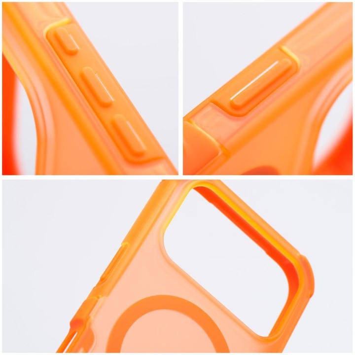 Case for iPhone 18 Pro Max / 17 Pro Max Forcell F-Protect BumperX Premium compatible with MagSafe orange 0INT