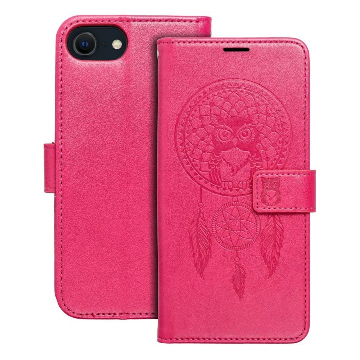 Flip case for iPhone 7 / 8 / SE 2020 / SE 2022 Mezzo Book dreamcatcher magenta