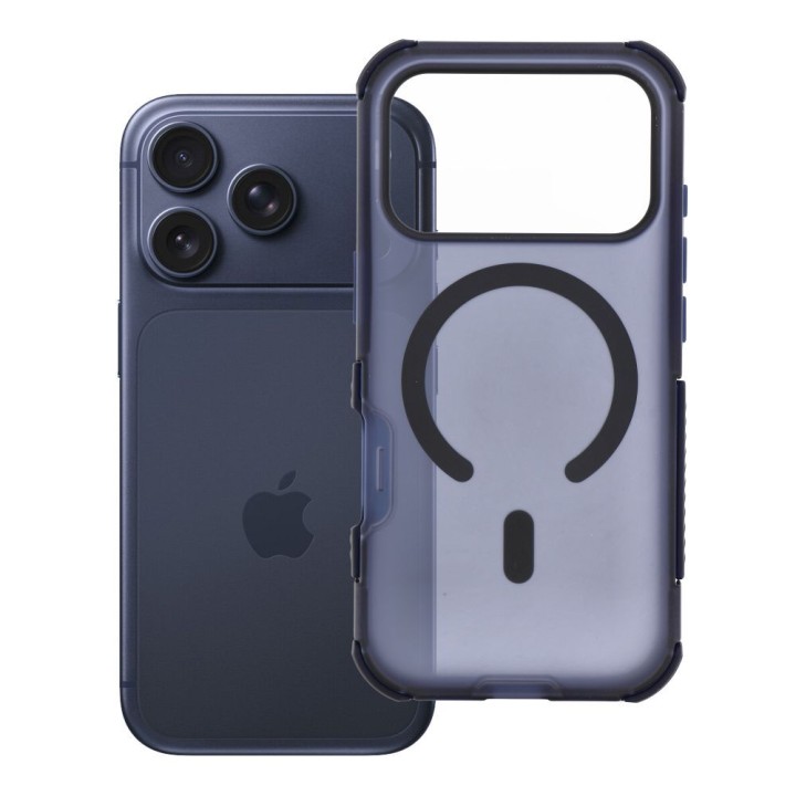 Чехол для iPhone 18 Pro / 17 Pro Forcell F-Protect BumperX Premium совместимый с MagSafe темно-синий 0INT
