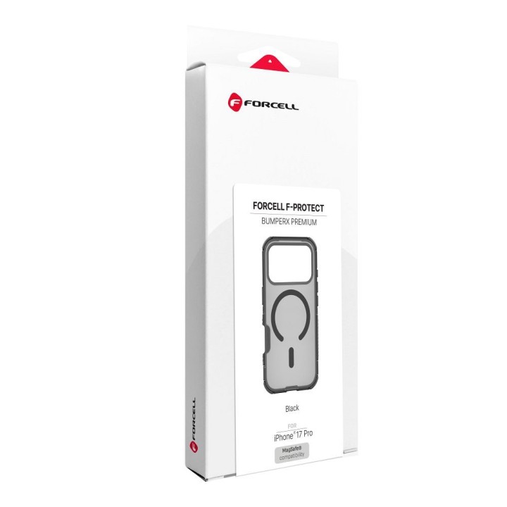 Case for iPhone 18 Pro / 17 Pro Forcell F-Protect BumperX Premium compatible with MagSafe black 0INT