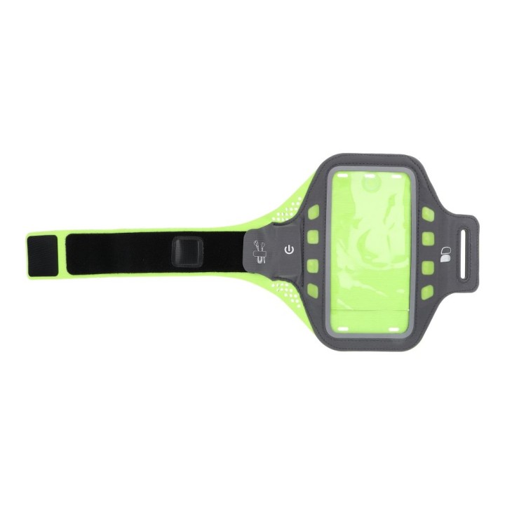 Чехол спортивный на плечо (4,7" - 6,1") с подсветкой LED GEAR Sport ArmBand LED XL черный