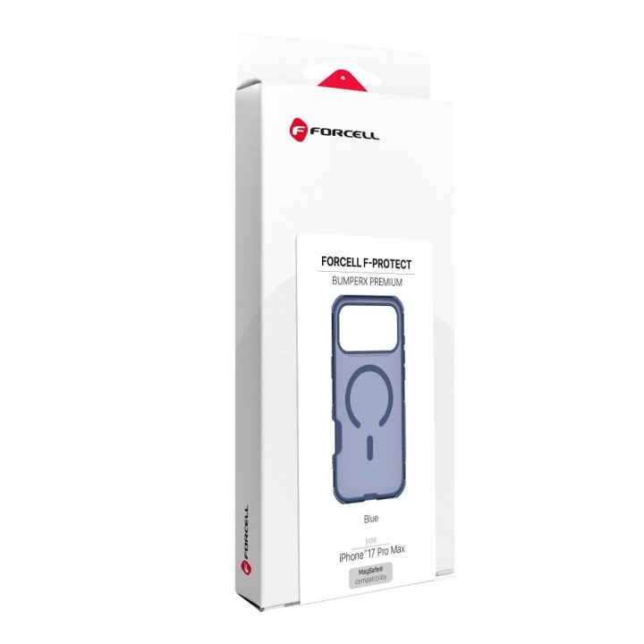 Чохол для iPhone 18 Pro Max / 17 Pro Max Forcell F-Protect BumperX Premium сумісний із MagSafe темно-синій 0INT