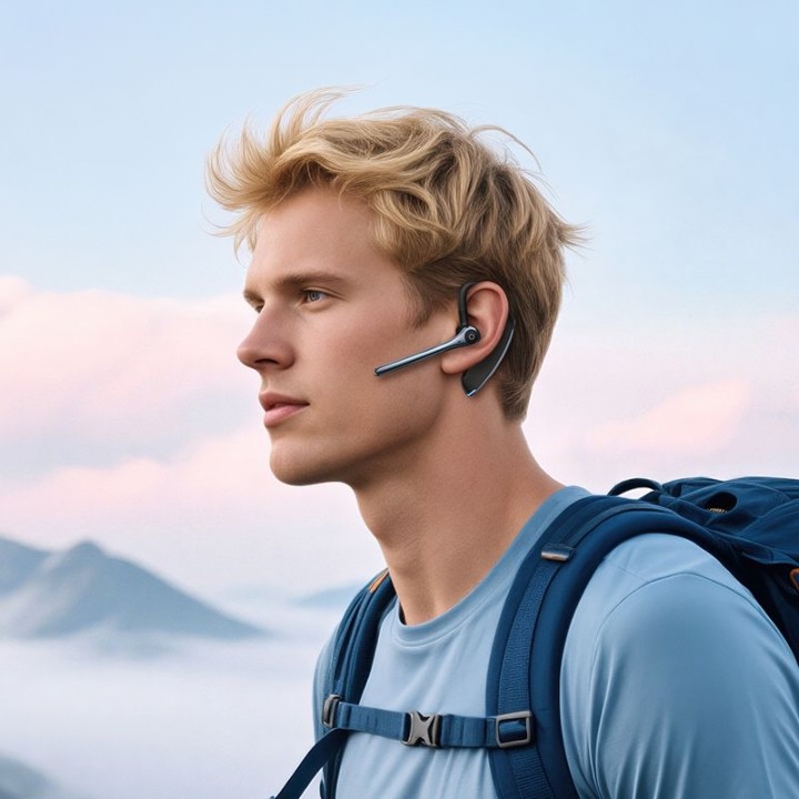 Гарнітура бездротова моно (ENC, BT 6.0, 170mAh) Hoco E90 чорна
