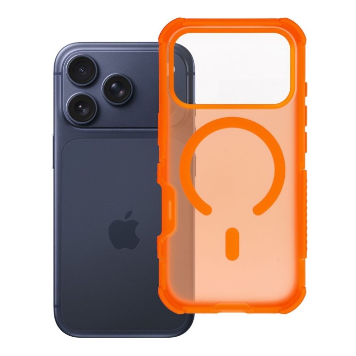 Чехол для iPhone 18 Pro / 17 Pro Forcell F-Protect BumperX Premium совместимый с MagSafe оранжевый 0INT