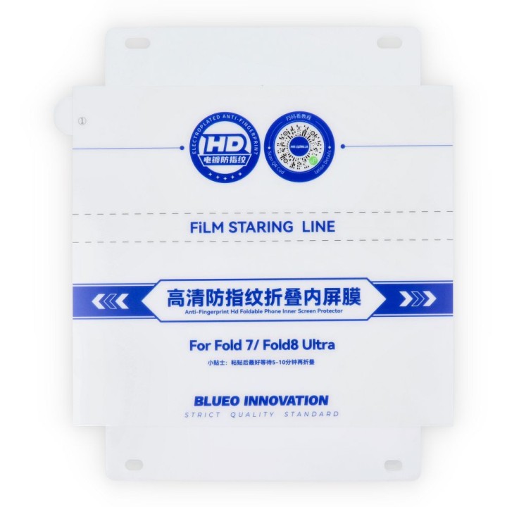 Szkło Hartowane 5D do Samsung FOLD 7 / FOLD 8 ULTRA Mr. Monkey Glass czarne (Foldable Inner Screen Protector)