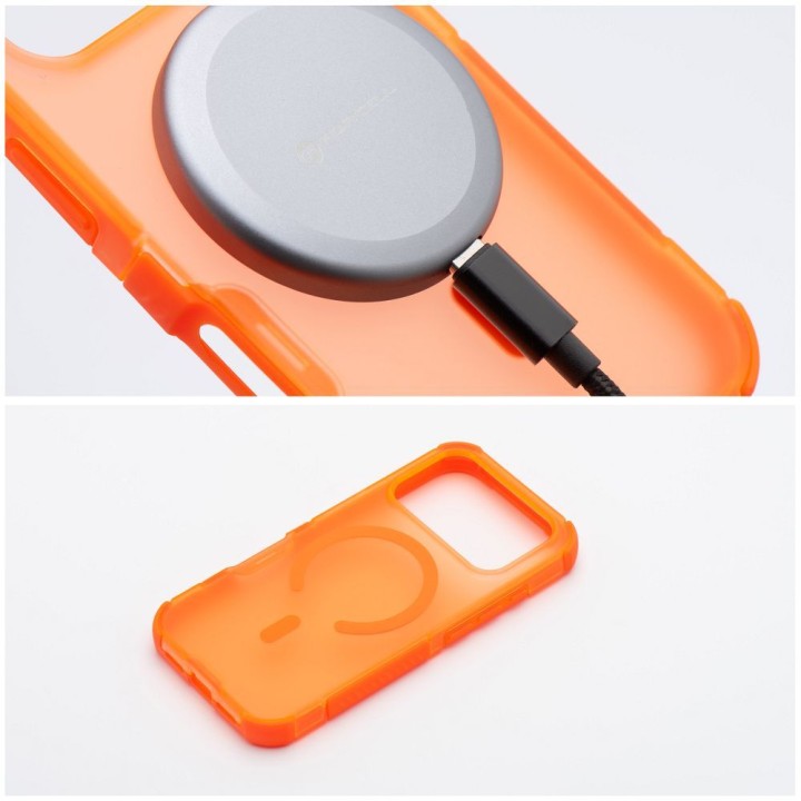 Case for iPhone 18 Pro / 17 Pro Forcell F-Protect BumperX Premium compatible with MagSafe orange 0INT