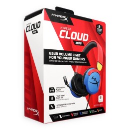 Навушники дротові накладні Jack 3,5mm з мікрофоном для дітей HyperX Cloud Mini Kids