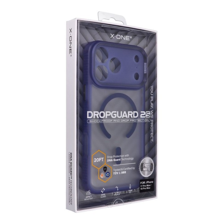 Чехол X-ONE Dropguard 2S совместимый с Magsafe для iPhone 18 Pro Max / 17 Pro Max темно-синий 0INT