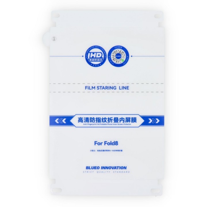Szkło Hartowane 5D do Samsung FOLD 8 Mr. Monkey Glass czarne (Foldable Inner Screen Protector)