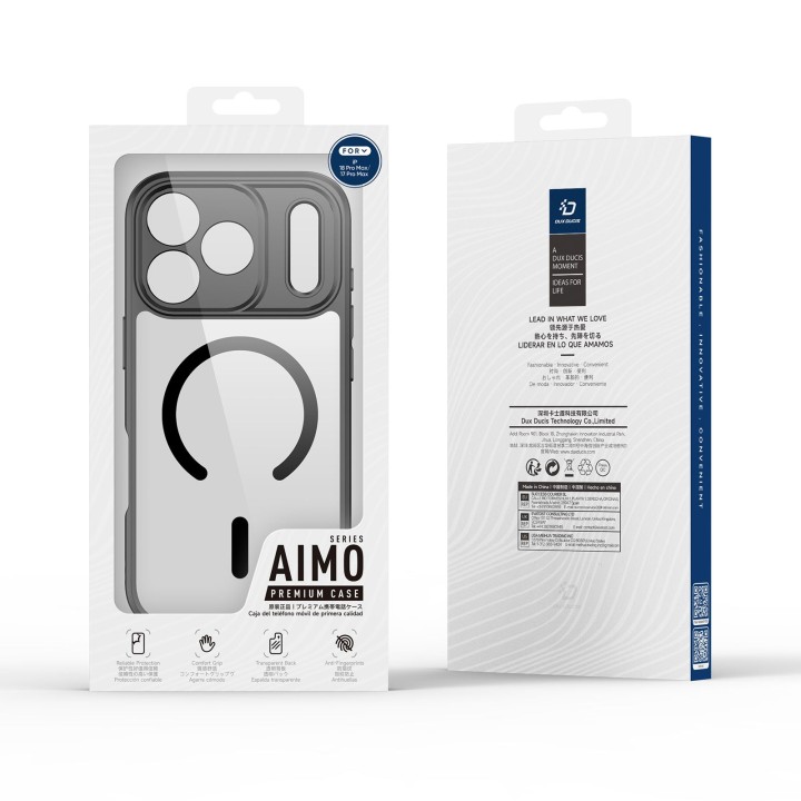 DUX DUCIS case AIMO MAG compatible with Magsafe for iPhone 18 Pro / 17 Pro black