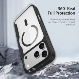 DUX DUCIS чохол SKIN X PRO сумісний з Magsafe для iPhone 18 Pro / 17 Pro (Open Ring Version) чорний