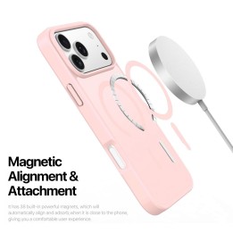 DUX DUCIS case YIND compatible with Magsafe for iPhone 18 Pro Max / 17 Pro Max (Open Ring Version) light pink