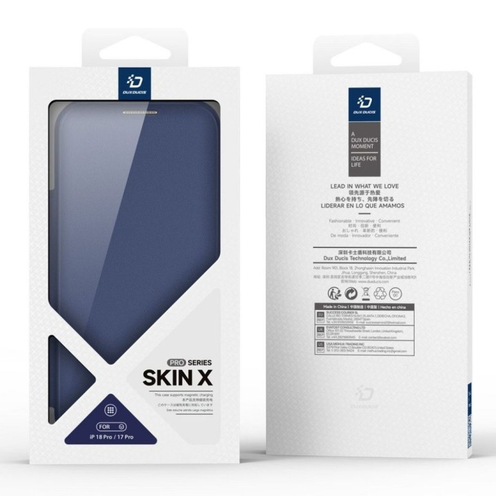 DUX DUCIS чохол SKIN X PRO сумісний із MagSafe для iPhone 18 Pro Max / 17 Pro Max (Open Ring Version) чорний