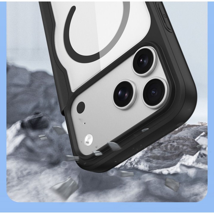 DUX DUCIS case SKIN X PRO compatible with MagSafe for iPhone 18 Pro / 17 Pro (Open Ring Version) navy blue