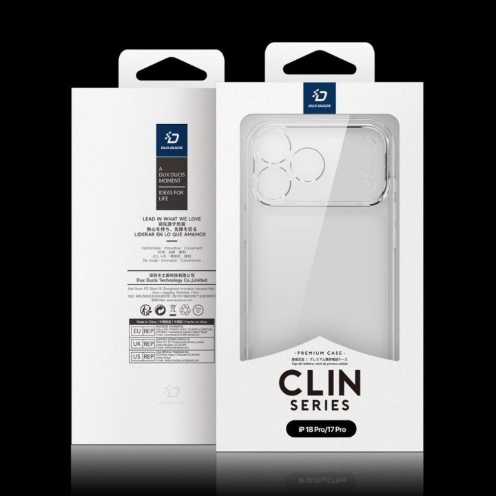 DUX DUCIS чохол CLIN для iPhone 18 Pro / 17 Pro прозорий
