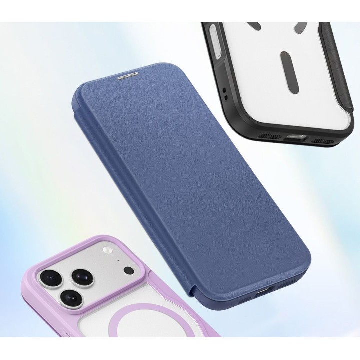 DUX DUCIS case SKIN X PRO compatible with MagSafe for iPhone 18 Pro / 17 Pro (Open Ring Version) navy blue