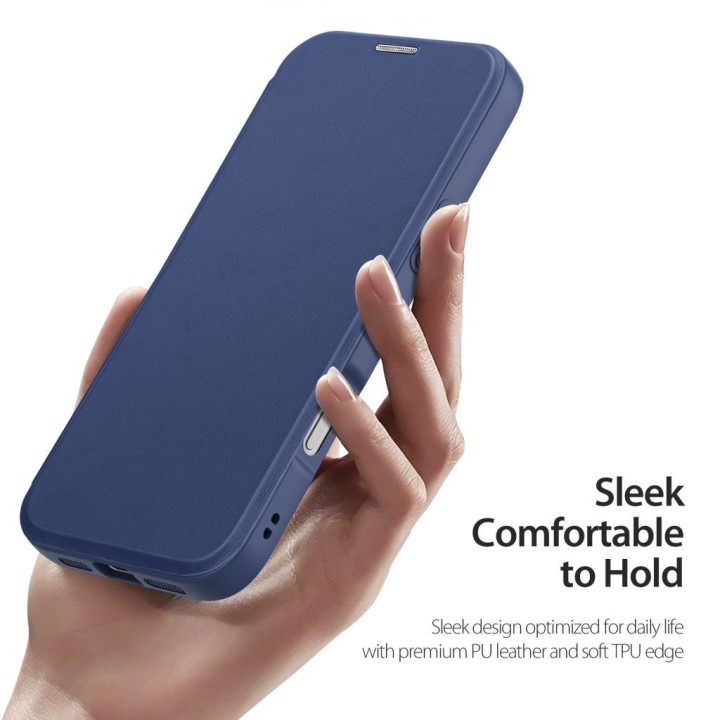 DUX DUCIS чехол SKIN X PRO совместимый с MagSafe для iPhone 18 Pro / 17 Pro (Open Ring Version) темно-синий