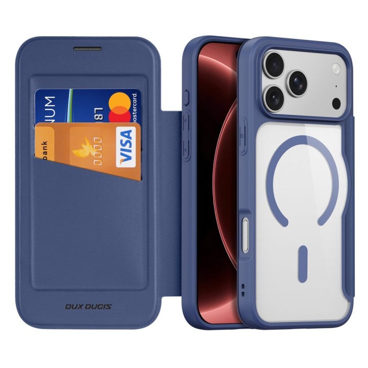 DUX DUCIS чохол SKIN X PRO сумісний із MagSafe для iPhone 18 Pro / 17 Pro (Open Ring Version) темно-синій